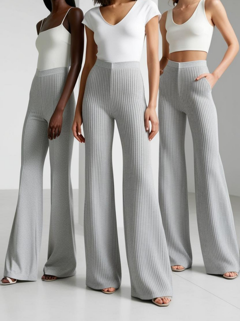 Grey Trousers [WIDE LEGGED]